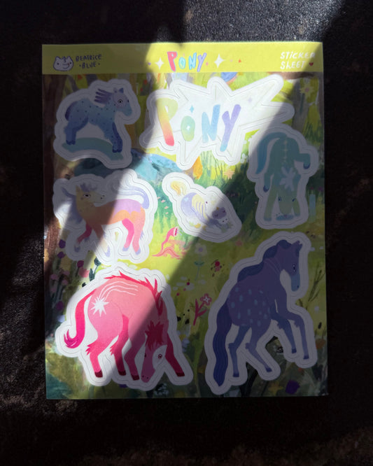 PONY - Sticker sheet!
