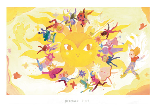 Lucien and Seraphin in summer, signed print
