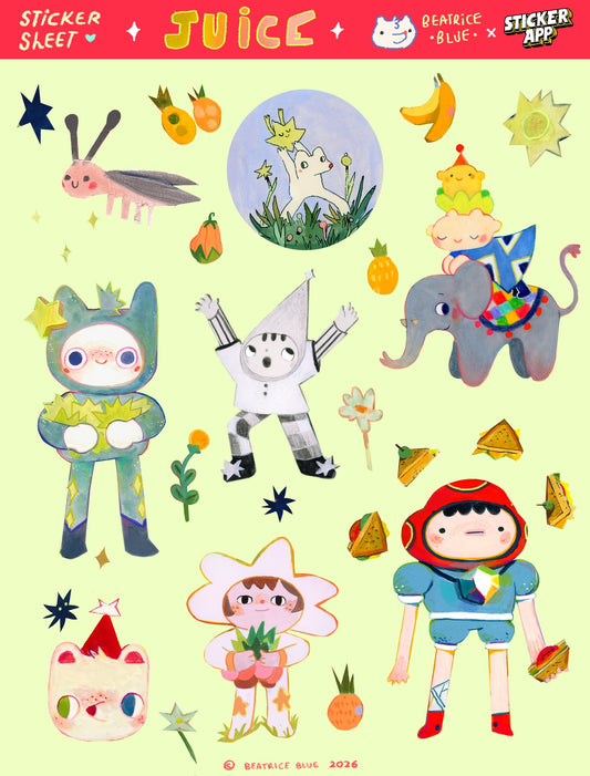 JUICE - Giant Sticker sheet!