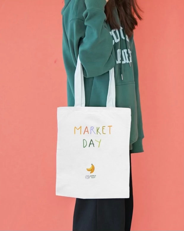 Market day, tote bag