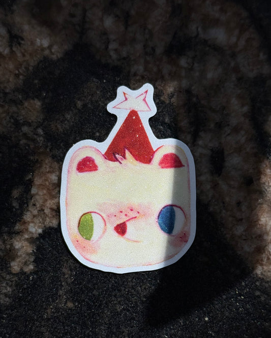 Bear! - glitter sticker