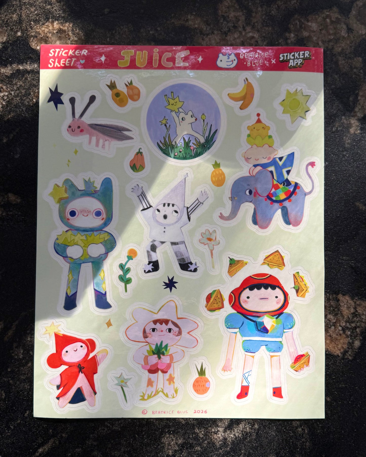 JUICE - Giant Sticker sheet!